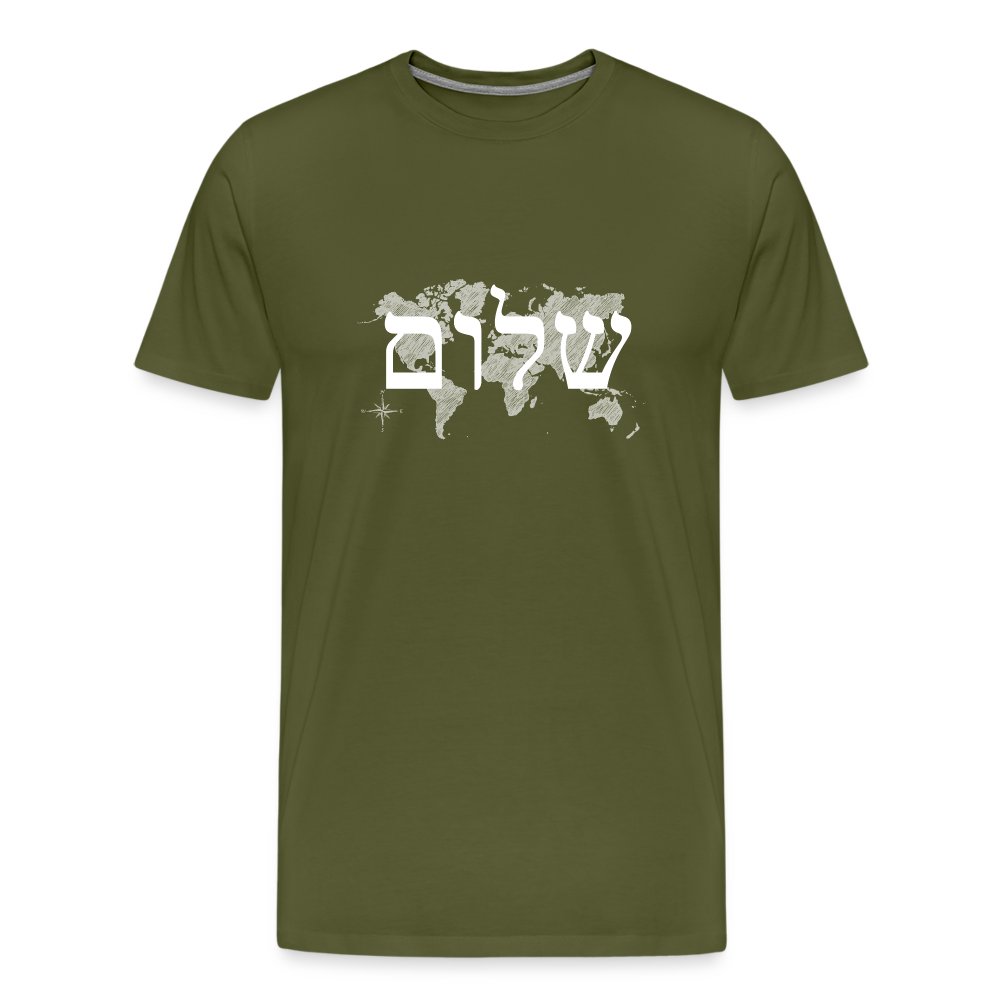 Peace on Earth - Unisex Premium T-Shirt - olive green