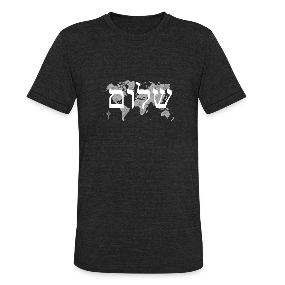 Peace on Earth - Unisex Tri-Blend T-Shirt - heather black