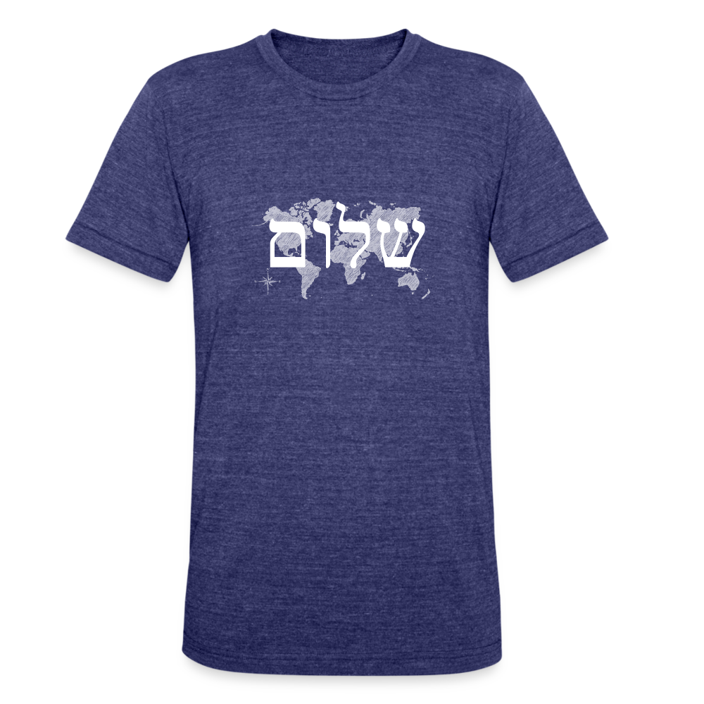 Peace on Earth - Unisex Tri-Blend T-Shirt - heather indigo