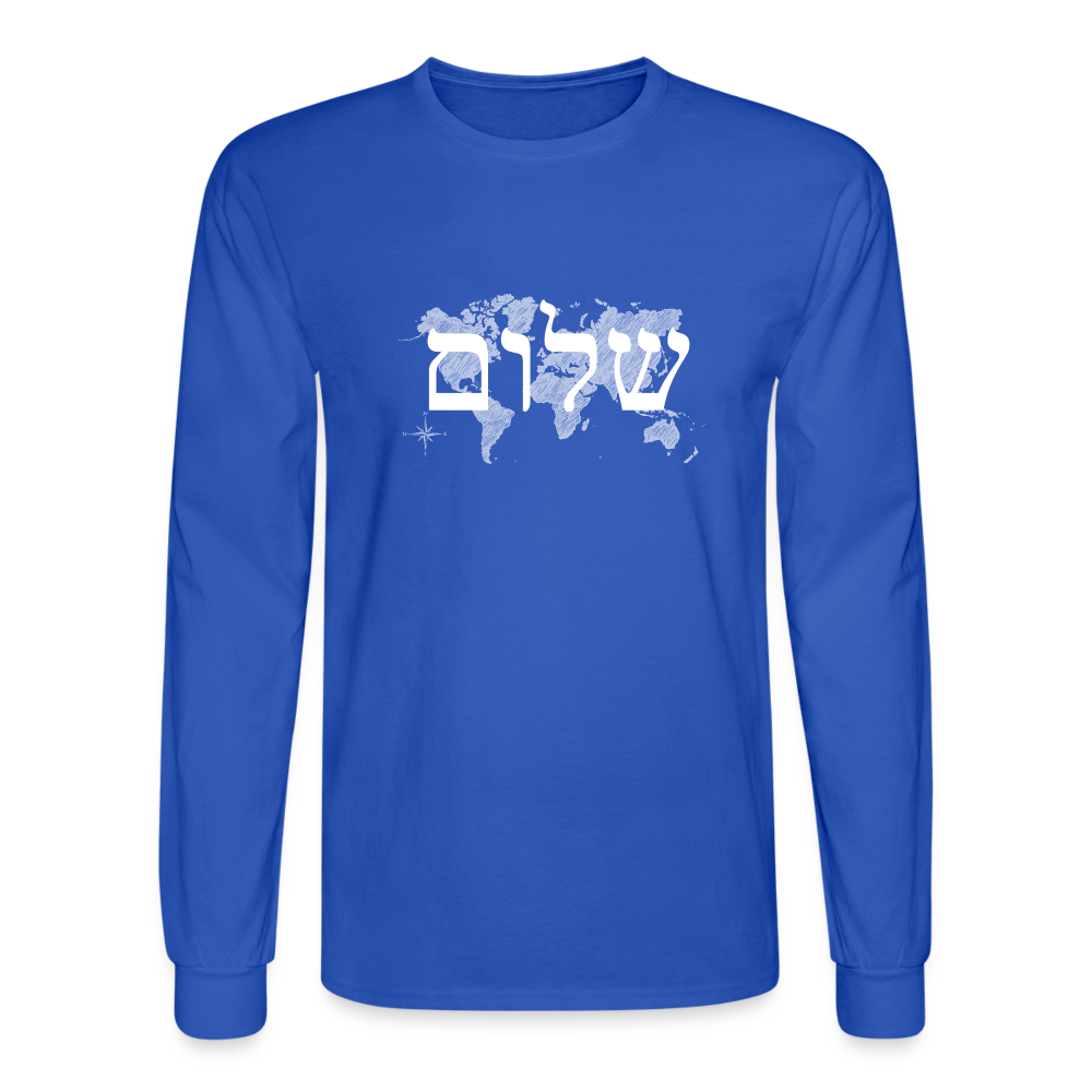 Peace on Earth - Men's Long Sleeve T-Shirt - royal blue