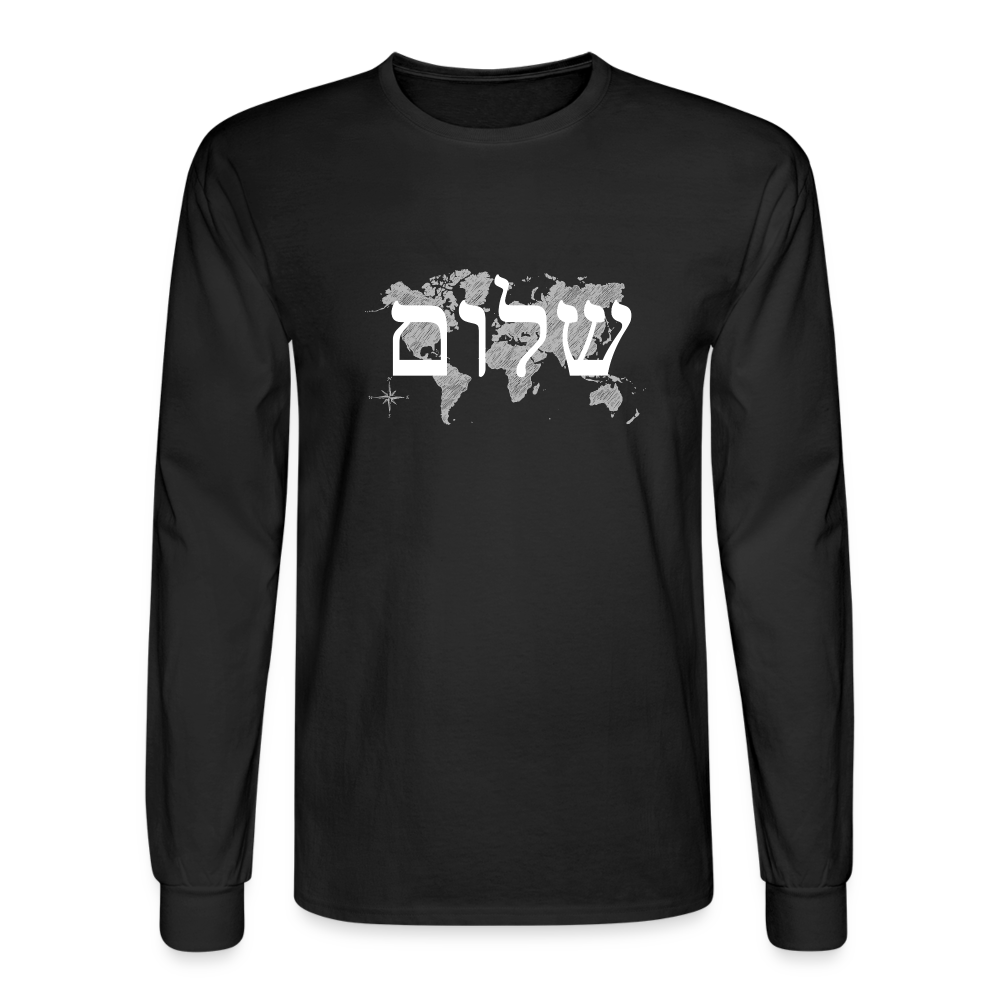 Peace on Earth - Men's Long Sleeve T-Shirt - black