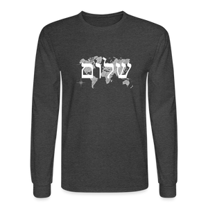 Peace on Earth - Men's Long Sleeve T-Shirt - heather black