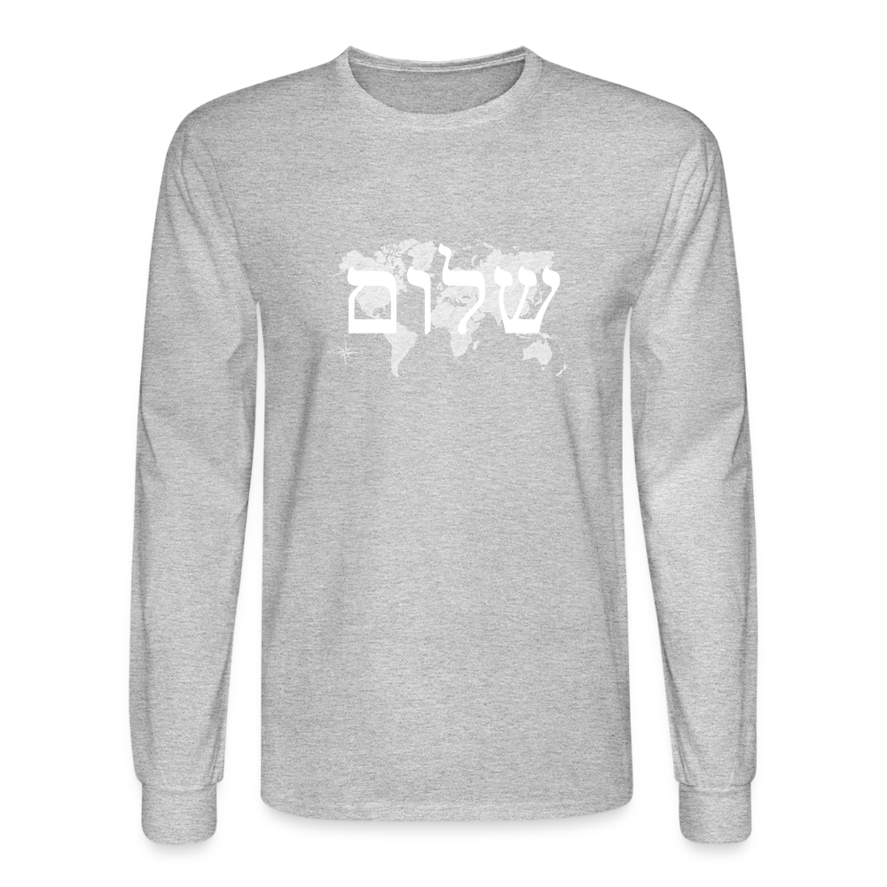 Peace on Earth - Men's Long Sleeve T-Shirt - heather gray