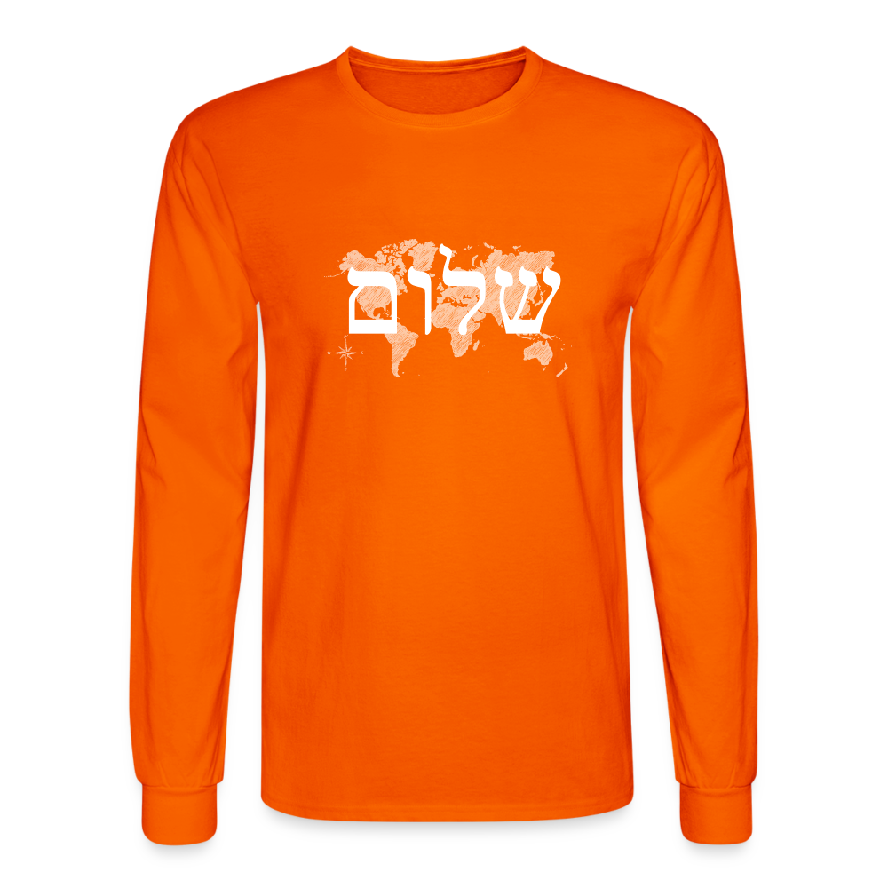 Peace on Earth - Men's Long Sleeve T-Shirt - orange