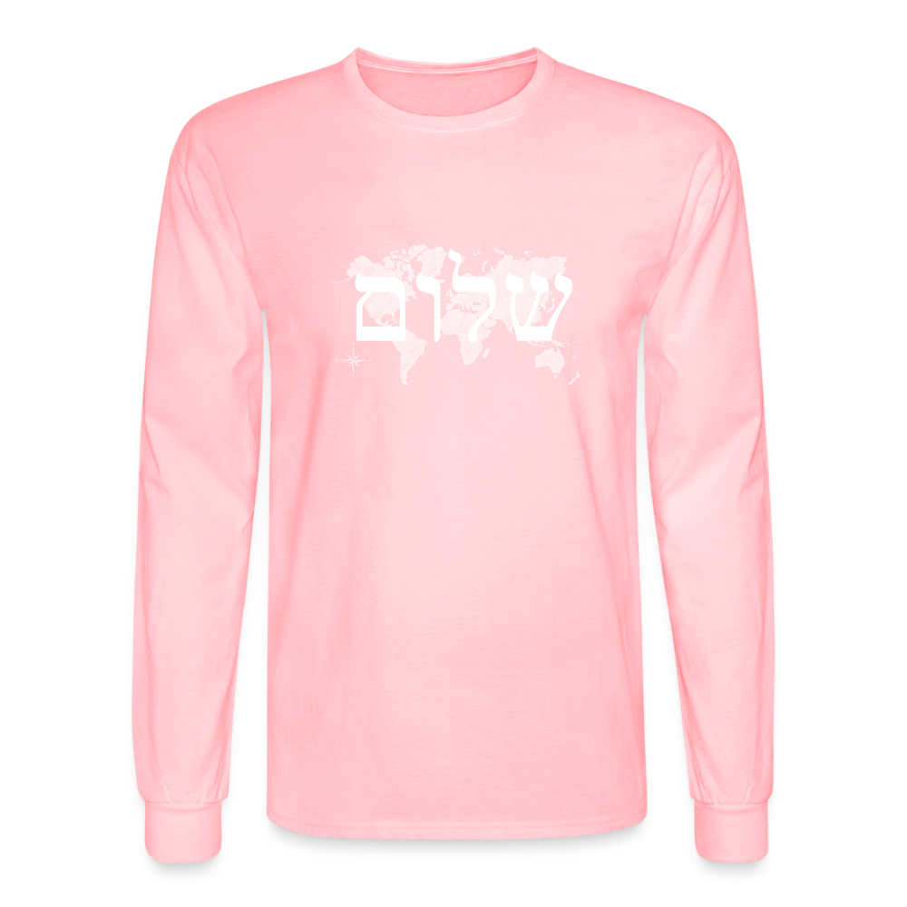 Peace on Earth - Men's Long Sleeve T-Shirt - pink