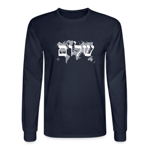 Peace on Earth - Men's Long Sleeve T-Shirt - navy
