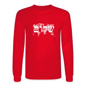 Peace on Earth - Men's Long Sleeve T-Shirt - red