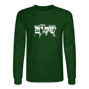 Peace on Earth - Men's Long Sleeve T-Shirt - forest green
