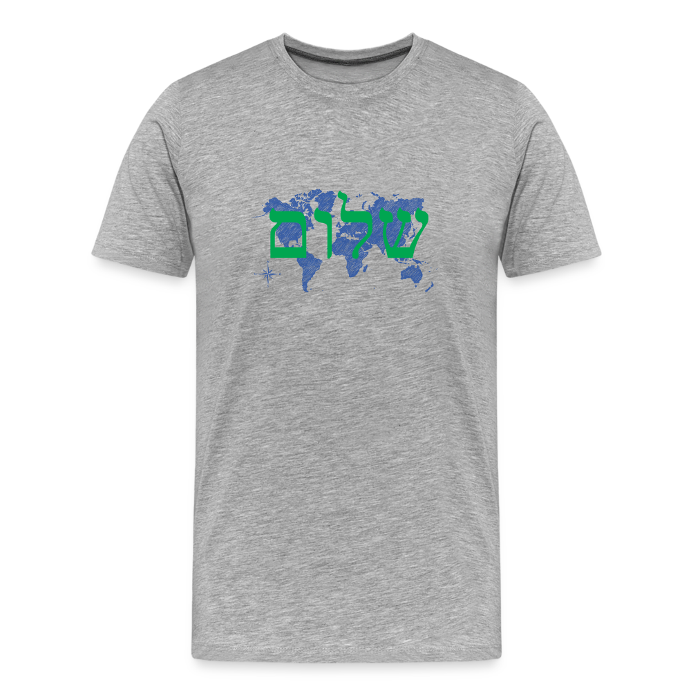 Peace on Earth - Men’s Premium Organic T-Shirt - heather gray