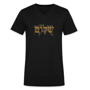 Peace on Earth - Men's V-Neck T-Shirt - black