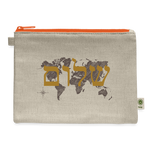 Peace on Earth - Carry All Pouch - natural/orange