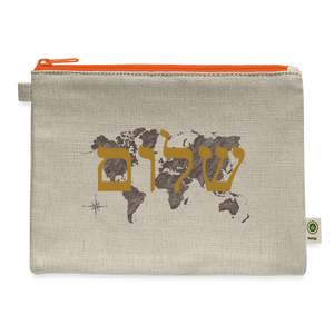 Peace on Earth - Carry All Pouch - natural/orange