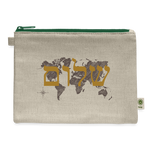 Peace on Earth - Carry All Pouch - natural/green