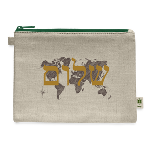 Peace on Earth - Carry All Pouch - natural/green