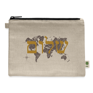 Peace on Earth - Carry All Pouch - natural