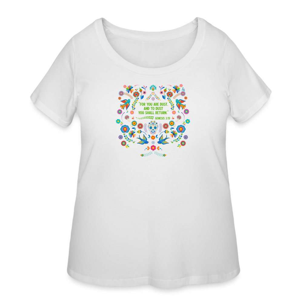 To Dust You Shall Return - Women’s Curvy T-Shirt - white