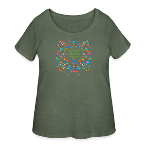 To Dust You Shall Return - Women’s Curvy T-Shirt - heather military green