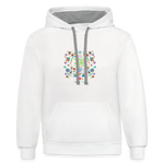 Al Polvo Serás Tornado - Contrast Hoodie - white/gray