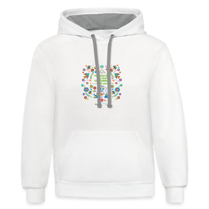 Al Polvo Serás Tornado - Contrast Hoodie - white/gray