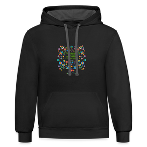 Al Polvo Serás Tornado - Contrast Hoodie - black/asphalt