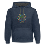 Al Polvo Serás Tornado - Contrast Hoodie - indigo heather/asphalt