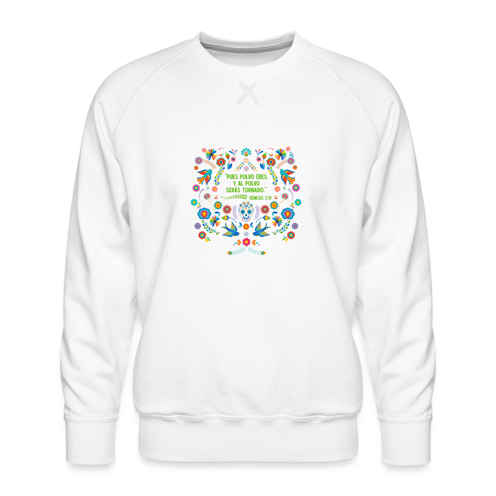 Al Polvo Serás Tornado - Men’s Premium Sweatshirt - white