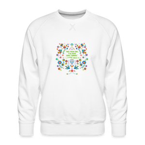 Al Polvo Serás Tornado - Men’s Premium Sweatshirt - white