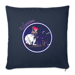 Warrior (Female) - Throw Pillow Cover - navy