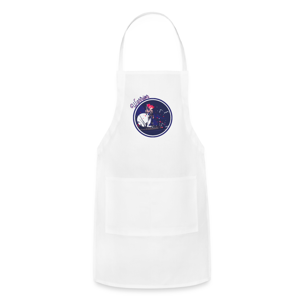 Warrior (Female) - Adjustable Apron - white