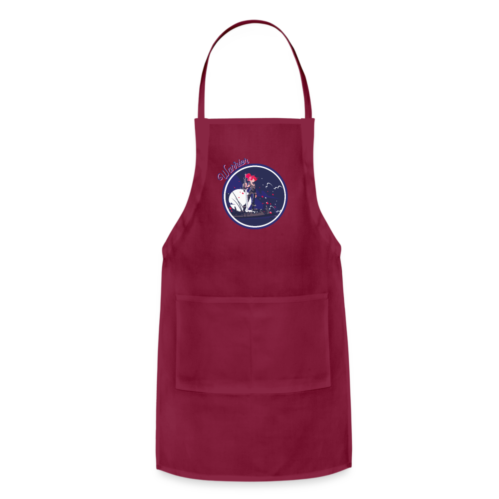 Warrior (Female) - Adjustable Apron - burgundy