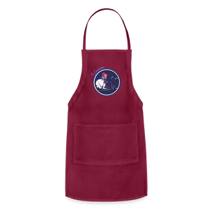 Warrior (Female) - Adjustable Apron - burgundy