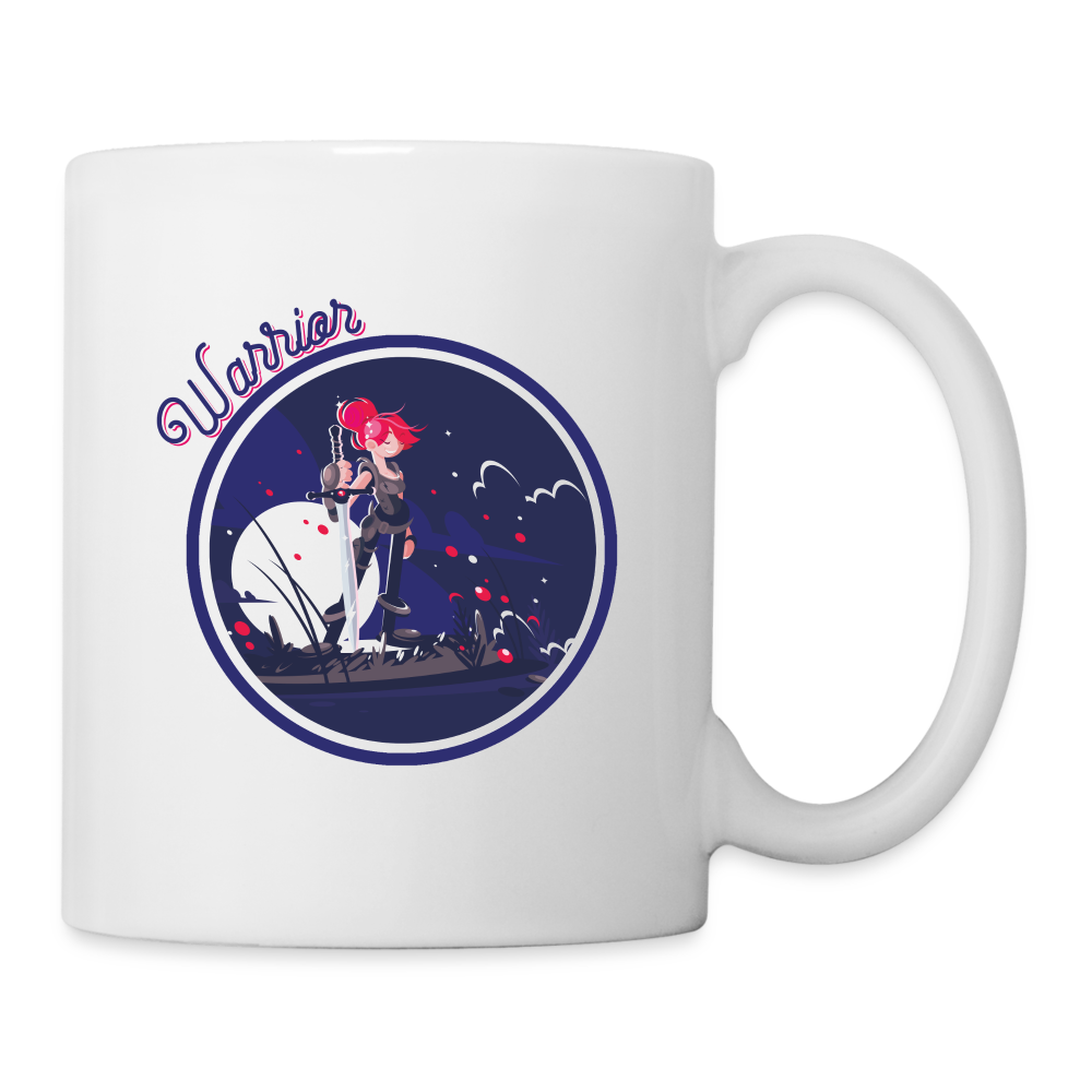 Warrior (Female) - White Coffee/Tea Mug - white