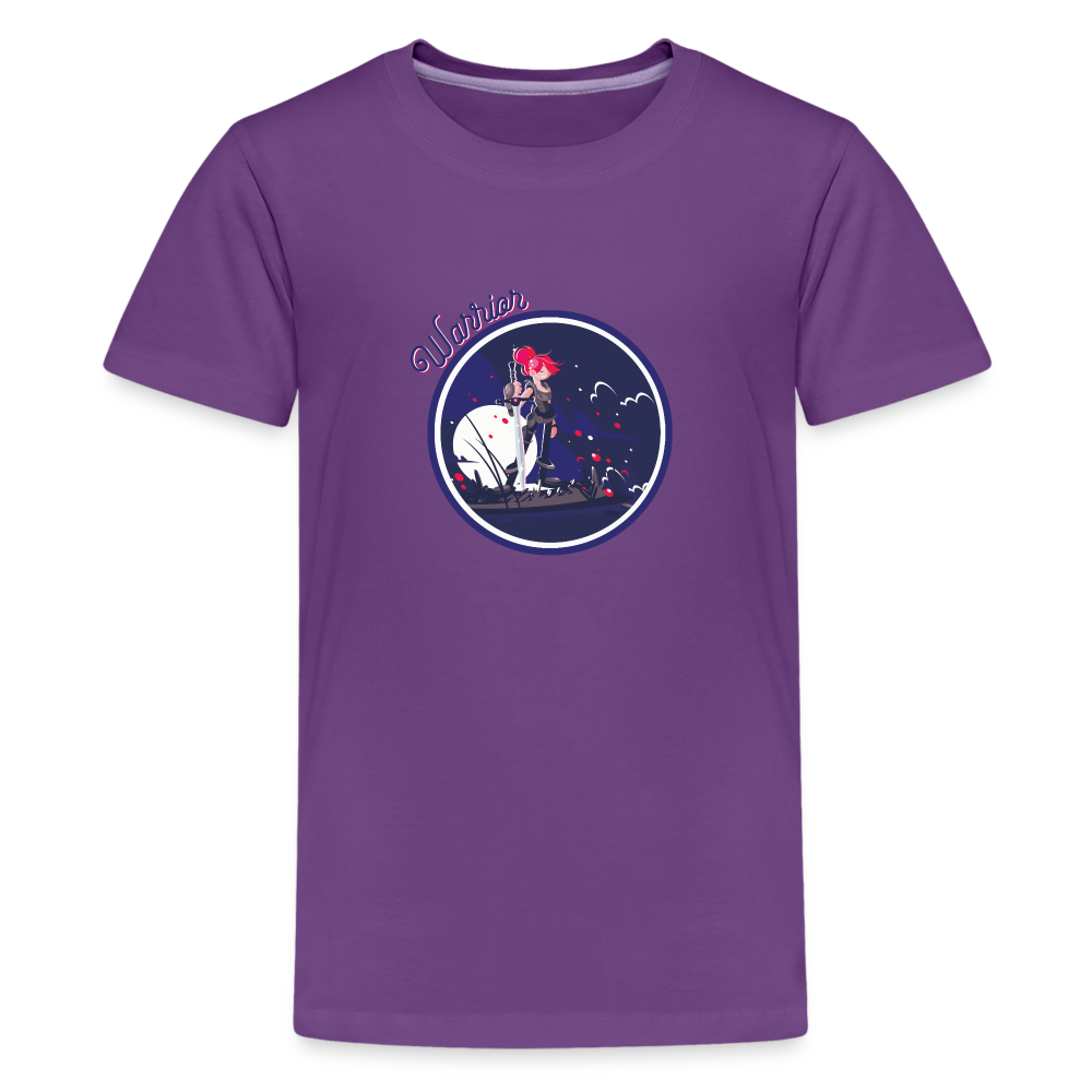 Warrior (Female) - Kids' Premium T-Shirt - purple