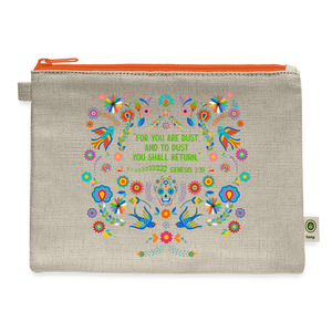 To Dust You Shall Return - Carry All Pouch - natural/orange