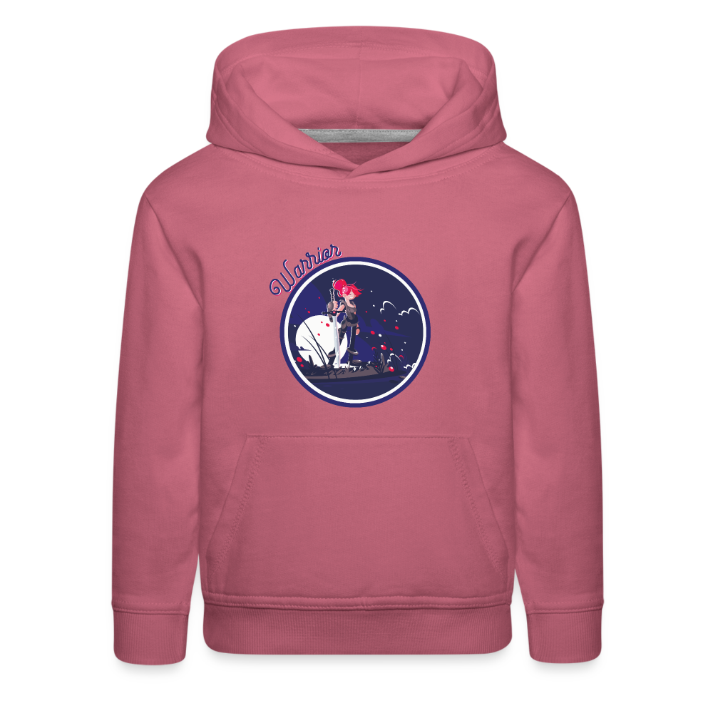 Warrior (Female) - Kids‘ Premium Hoodie - mauve