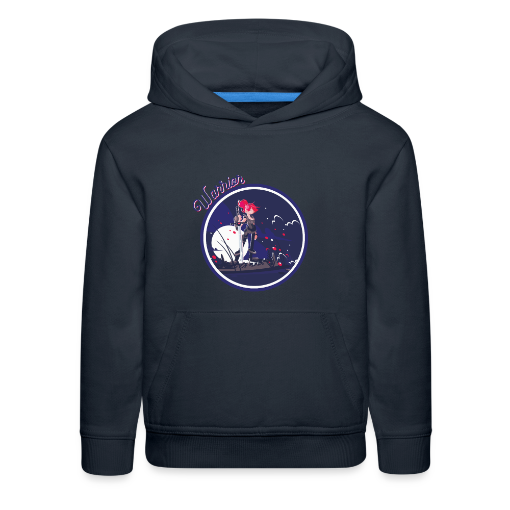 Warrior (Female) - Kids‘ Premium Hoodie - navy