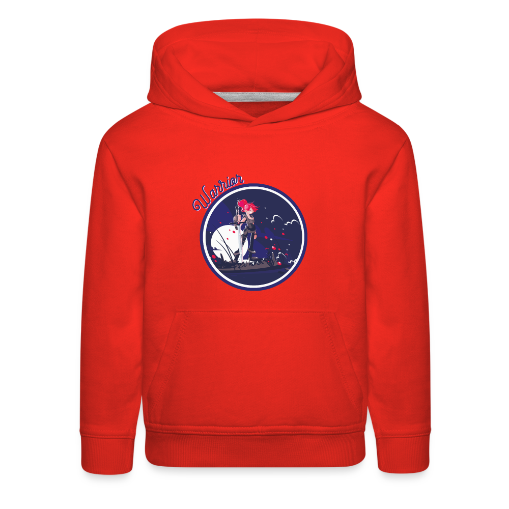 Warrior (Female) - Kids‘ Premium Hoodie - red