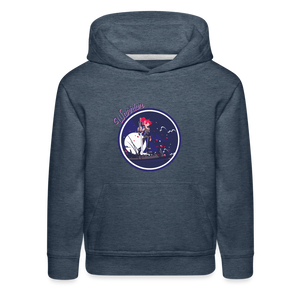 Warrior (Female) - Kids‘ Premium Hoodie - heather denim