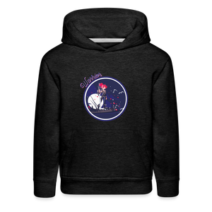 Warrior (Female) - Kids‘ Premium Hoodie - charcoal grey