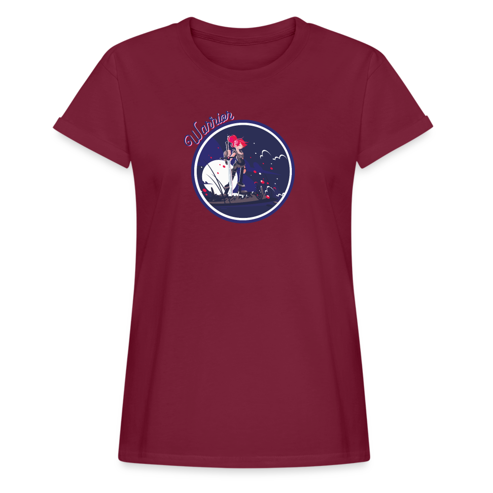Warrior (Female) - Women's Relaxed Fit T-Shirt - burgundy