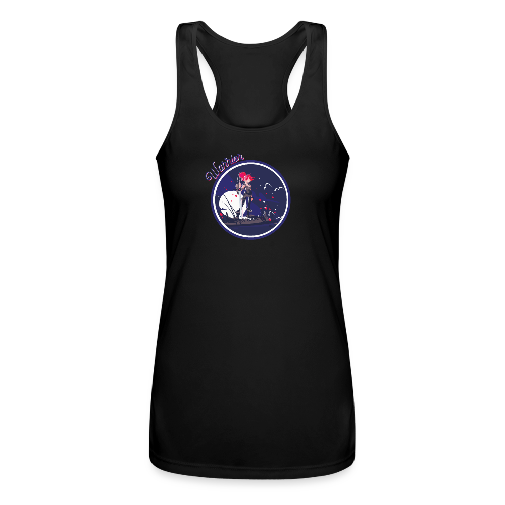 Warrior (Female) - Women’s Performance Racerback Tank Top - black