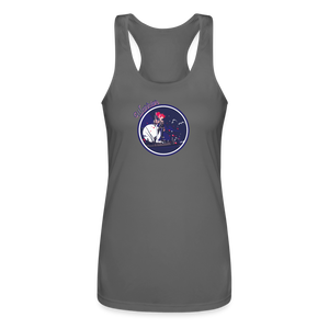 Warrior (Female) - Women’s Performance Racerback Tank Top - charcoal