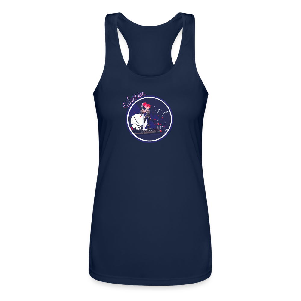 Warrior (Female) - Women’s Performance Racerback Tank Top - navy