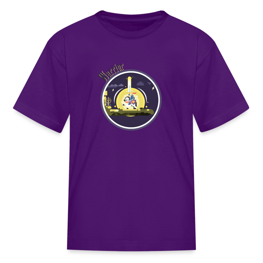 Warrior (Male) - Kids' T-Shirt - purple