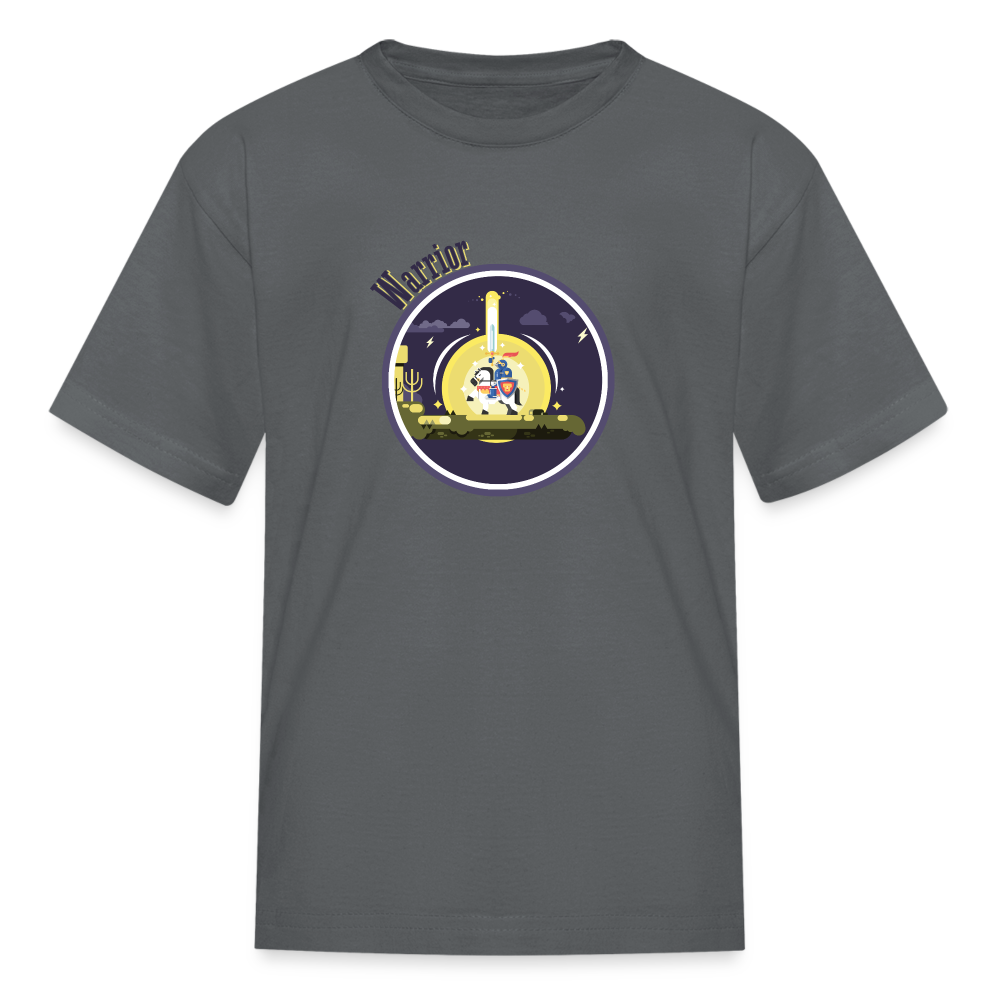 Warrior (Male) - Kids' T-Shirt - charcoal