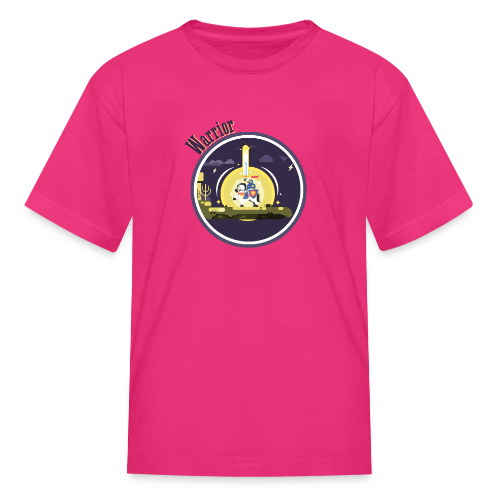 Warrior (Male) - Kids' T-Shirt - fuchsia