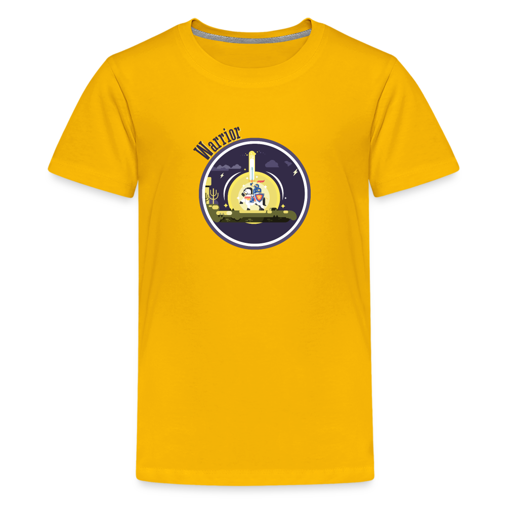 Warrior (Male) - Kids' Premium T-Shirt - sun yellow