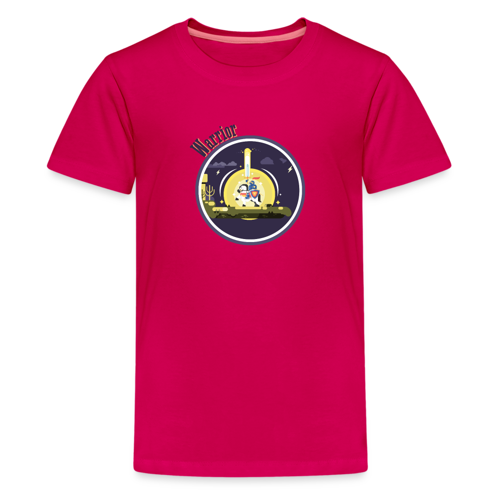 Warrior (Male) - Kids' Premium T-Shirt - dark pink