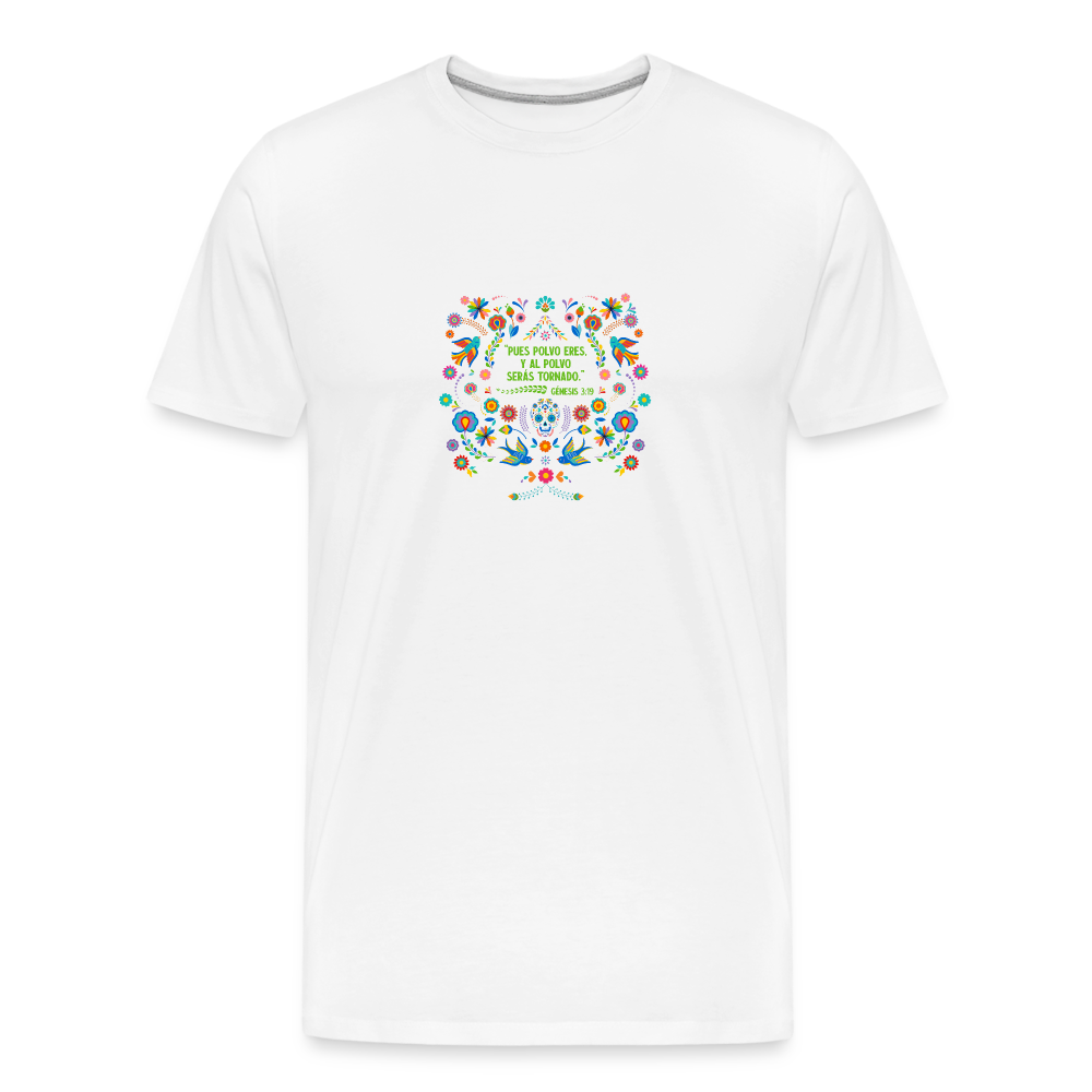 Al Polvo Serás Tornado - Men’s Premium Organic T-Shirt - white