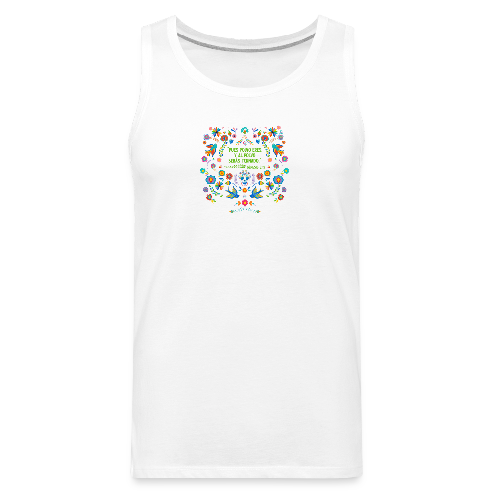 Al Polvo Serás Tornado - Men’s Premium Tank - white